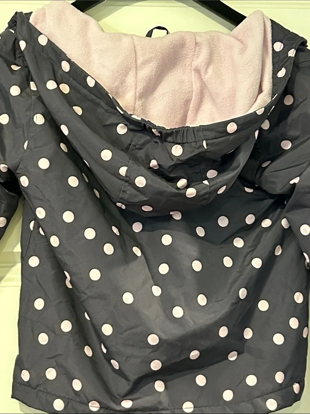 Carter's Gray Jacket with Pink Polka Dots